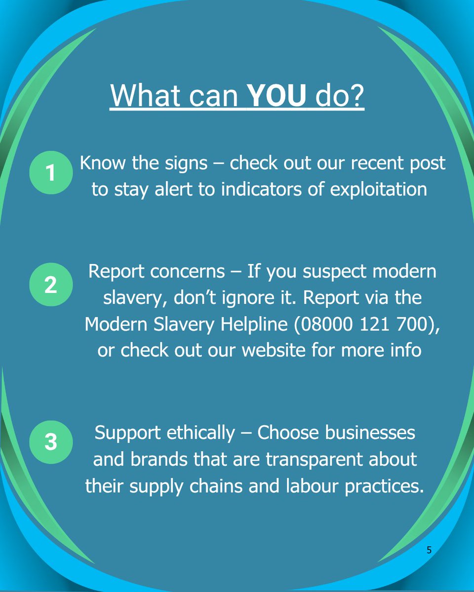 Our second of a series highlighting the different ways modern slavery can manifest. Click on our profile to find out more.