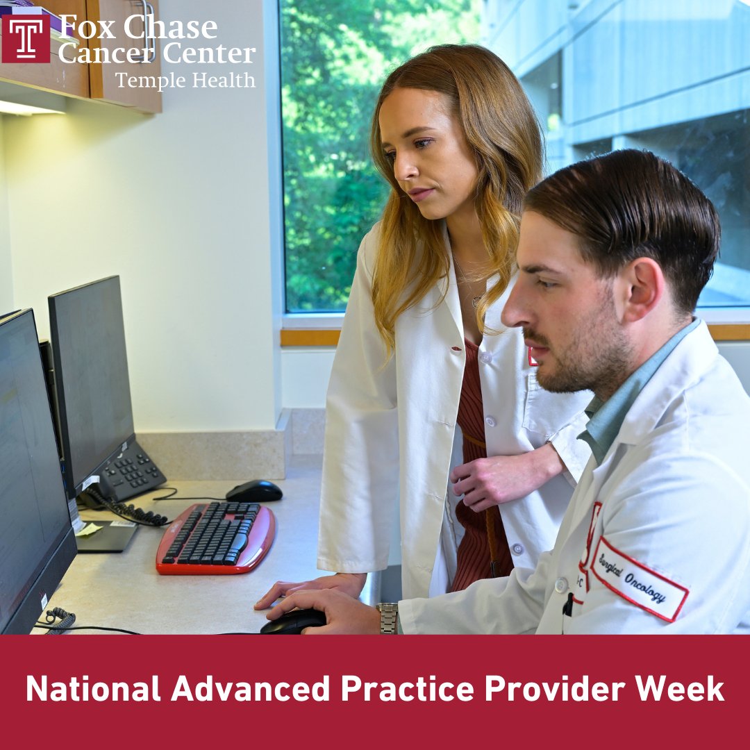 FoxChaseCancer's tweet image. During Advanced Practice Provider Week, we recognize the expertise and compassion of our Advanced Practice Clinicians at Fox Chase Cancer Center. Thank you for the vital role you play in delivering exceptional care to our patients. #APPWeek