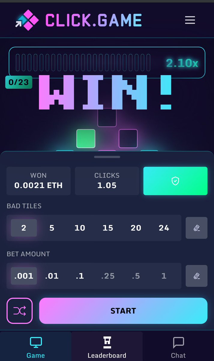 New game on <a href="/AbstractChain/">Abstract</a> called <a href="/clickdotgame/">click.game</a>! Been a blast already and know I’ll get hooked 😅
Also will have leaderboards on <a href="/xeetdotai/">xeet</a> sooo I mean…