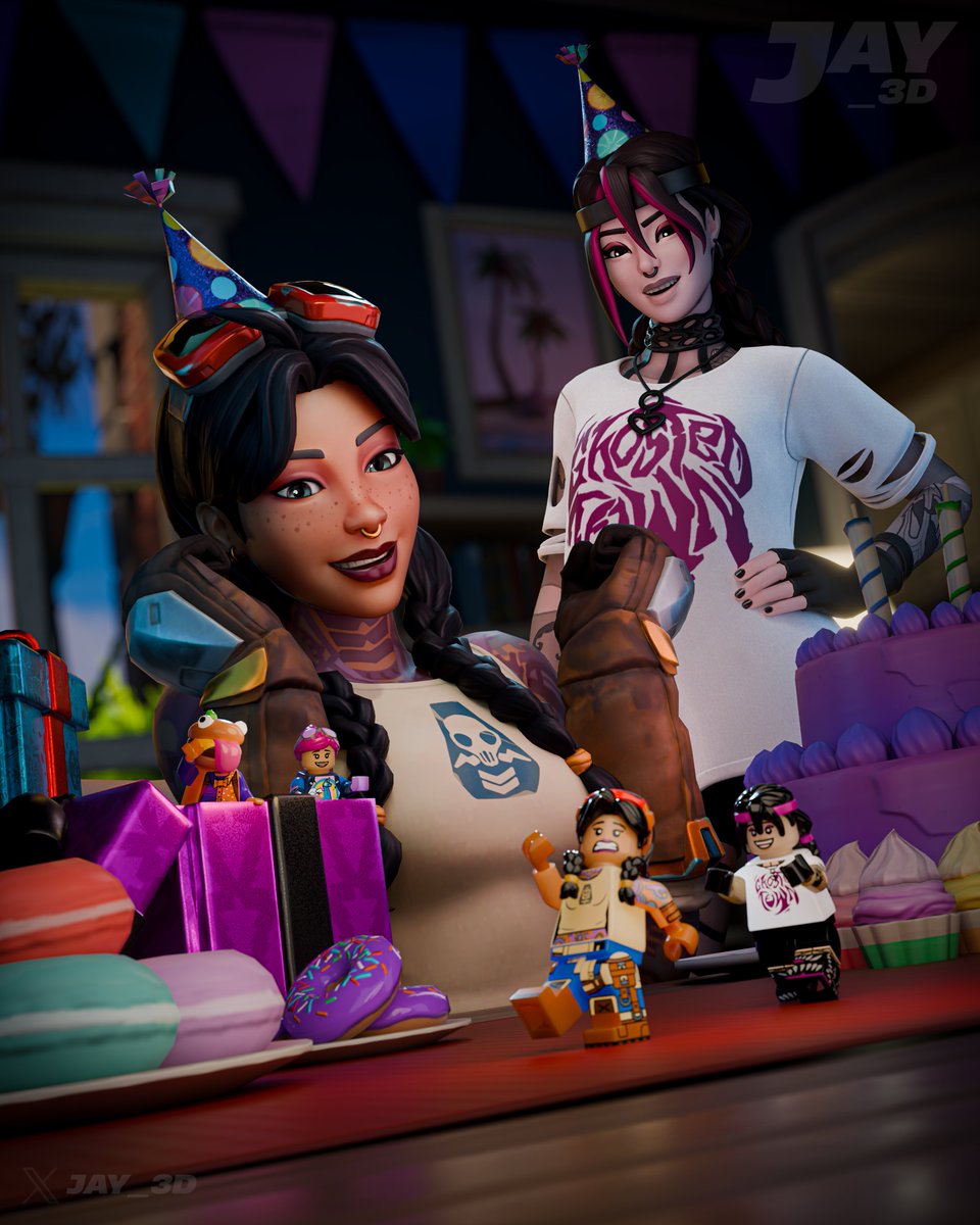 🎂🎉 Happy Birthday To Me! 🎉🎂

Turned another year older today so thought i'd make something😄

#Fortnite #FortniteArt #FortniteFanart #FortniteShockNAwesome #Blender