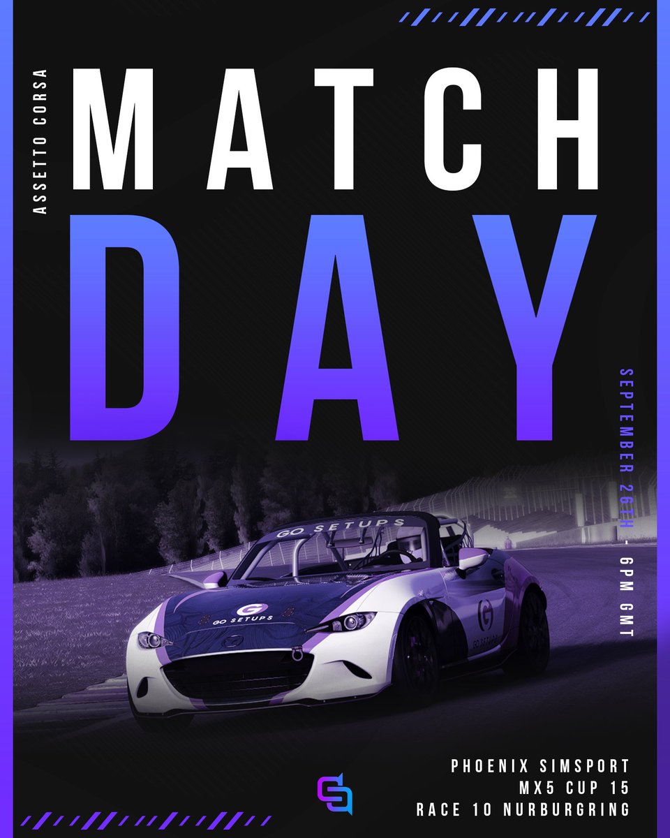 DSQ Esports (@dsq_gg) on Twitter photo It's the weekend and It's time for the final race!🏁
<a href="/glennselkracing/">GlennSelkRacing</a> is ready to rumble
Let's kick-off the weekend with a win💪🏼 It's the weekend and It's time for the final race!🏁
<a href="/glennselkracing/">GlennSelkRacing</a> is ready to rumble
Let's kick-off the weekend with a win💪🏼