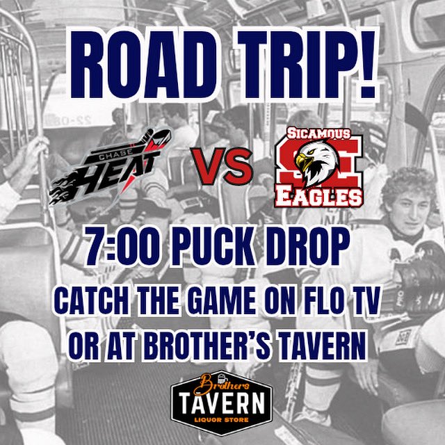 Eagles Game Day vs the Heat! Puck drop is scheduled for 7PM in Chase. <a href="/KIJHL/">Kootenay International Junior ‘A’ Hockey League</a> <a href="/FloHockey/">FloHockey</a> <a href="/Brothers_Pub/">Brothers Pub Oficial</a>