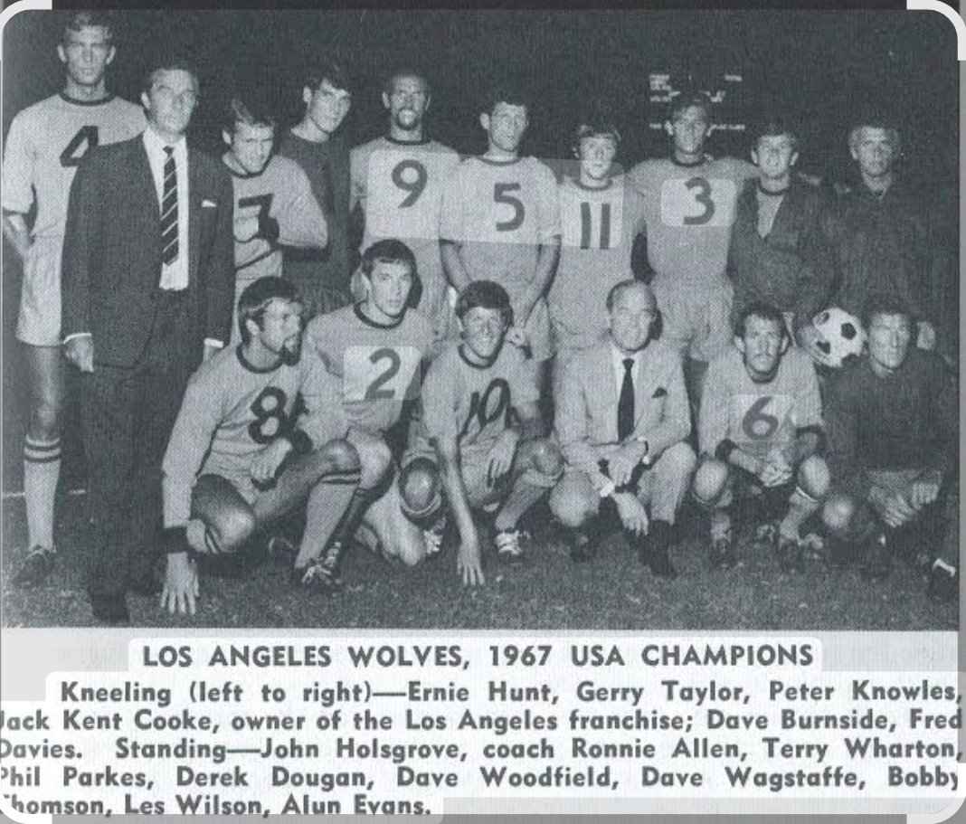 🇺🇸 The collapse of the NASL has contributed to the list of Forgotten Football Clubs that have come from the USA.

One such club was actually modelled on an English football club, Wolverhampton Wanderers. 🐺 

The Los Angeles Wolves had two goes at it, but unfortunately, unlike