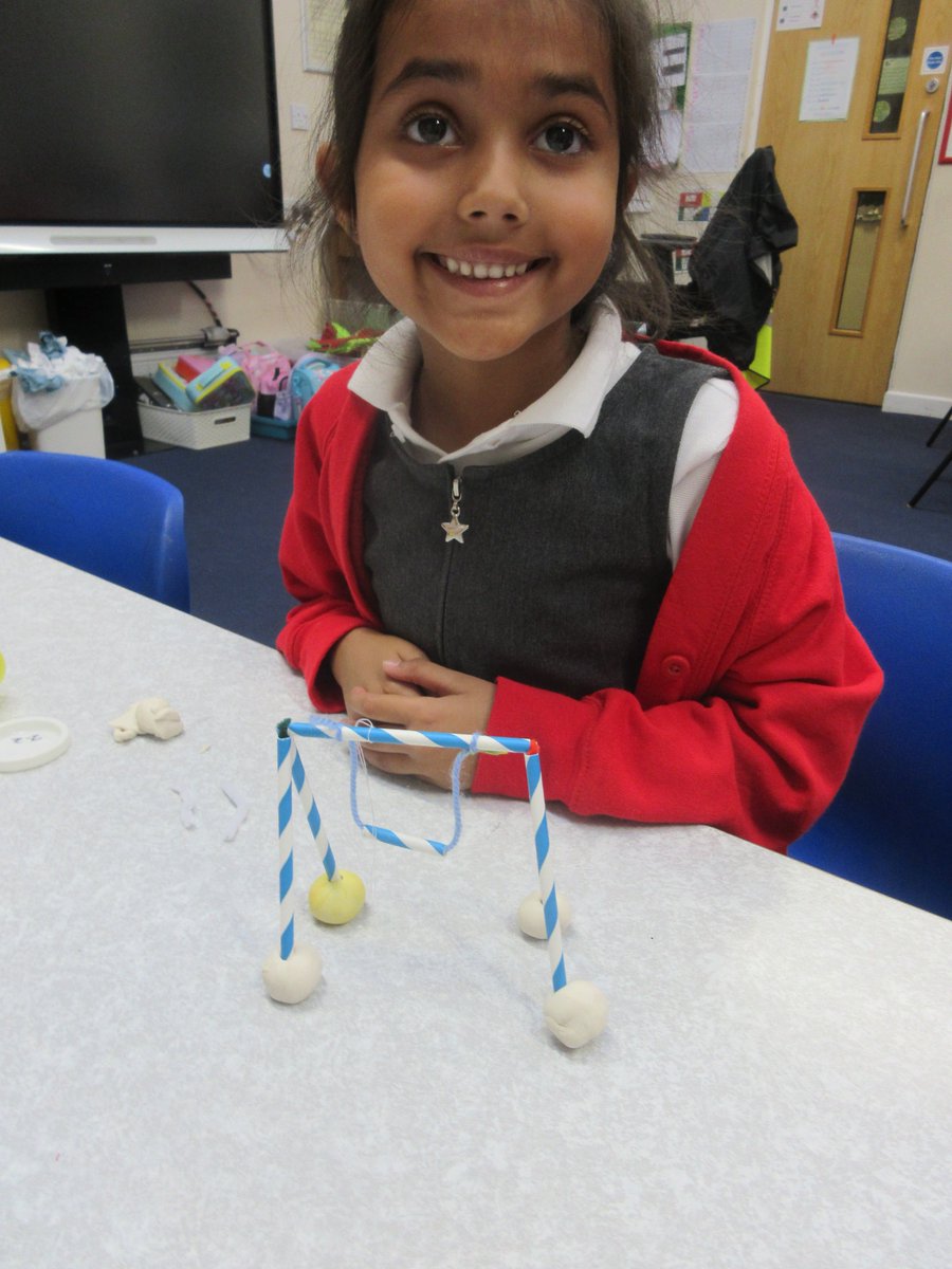 EdwardBethamSch's tweet image. In recent weeks, our Year 2 children have been enthusiastically exploring frame structures in Design and Technology, using straws and pipe cleaners to construct a range of 2D and 3D shapes, including a miniature swing. #year2learning