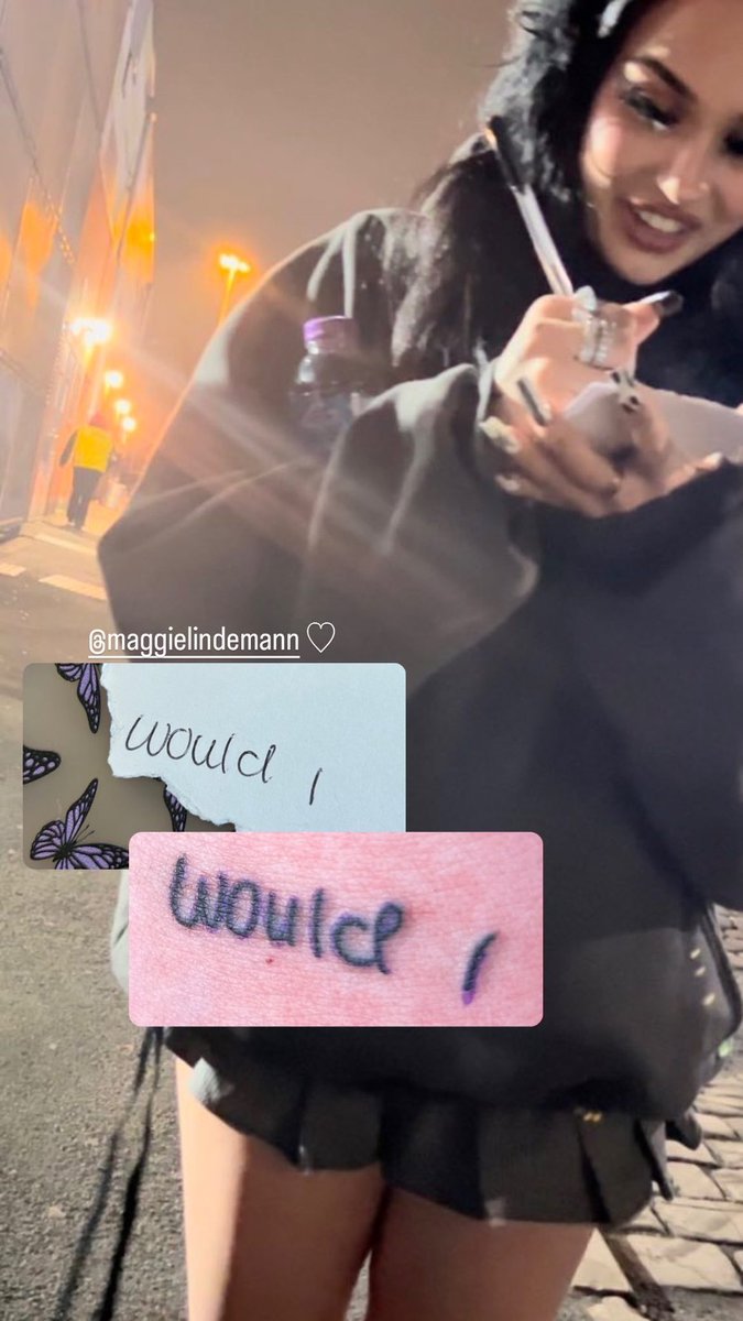 mot3lwhore's tweet image. #ml2 @MaggieLindemann which song do you reckon I’ll end up getting tattooed from this album then !