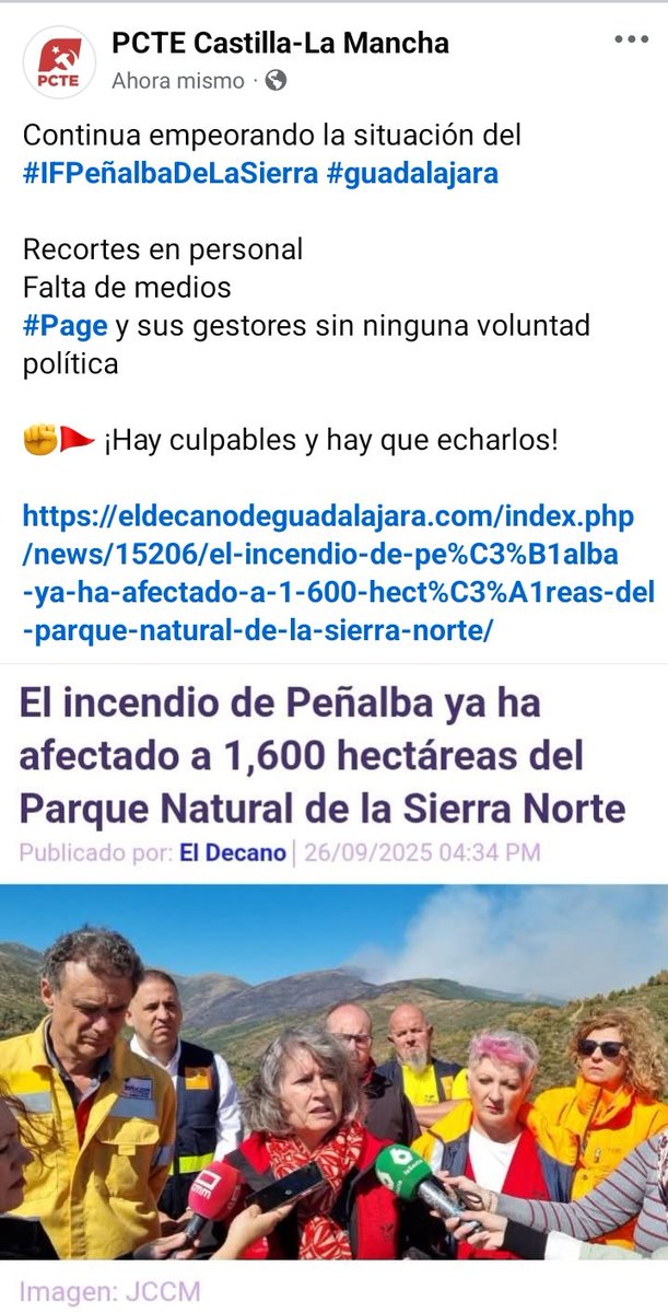 ClmPcte's tweet photo. Continua empeorando la situación del #IFPeñalbaDeLaSierra #guadalajara

Recortes en personal
Falta de medios
#Page y sus gestores sin ninguna voluntad política 

✊🚩 ¡Hay culpables y hay que echarlos!

https://t.co/FmFuPuwI0N https://t.co/JX3Y7XjNb0