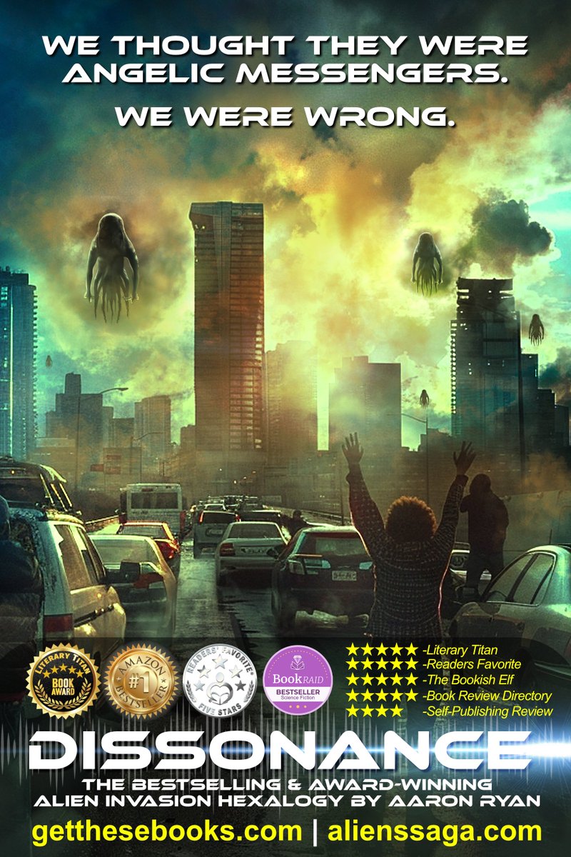 AuthorAaronRyan's tweet photo. Friends, "Dissonance" is the greatest thing I've ever written.  If you're looking for a read full of heart.... a human story with thematic depth... a saga following multiple characters as they cling to hope in a shattered world...
(cont'd) https://t.co/TcrErVP4Xg