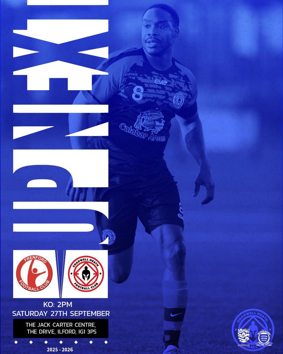 Up Next!!

So we are away this weekend, well actually just round the corner on the grass pitch at  Frenford Development FC in the Senior Division of the <a href="/EssexAllianceFL/">Essex Alliance FL</a> (Step 7).

Why not come down to watch the Landlords v the Tenants kicking off at 2:30pm