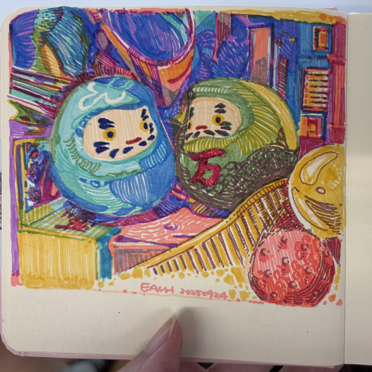 eachchch's tweet photo. アナログの落書きー其の二◍˃ᵕ˂◍ https://t.co/UiLlXECK4e