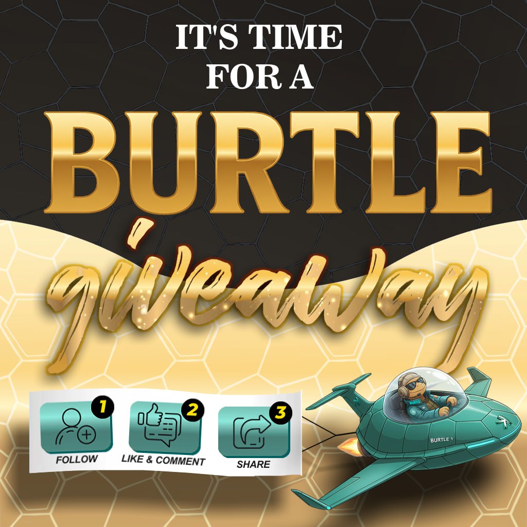 🎉 BURTLE Giveaway 🎉

Several winners – the total prize pool is 50,000 $BURTLE &amp; 500 $KAS 🚀

How to join:
1️⃣ Follow us on X &amp; Telegram
2️⃣ Like &amp; comment on this post
3️⃣ Share this post
⏰ Ends on 30.09.2025 – 23:59 CET
Community power = everyone wins together! 💙⚡️

#BURTLE