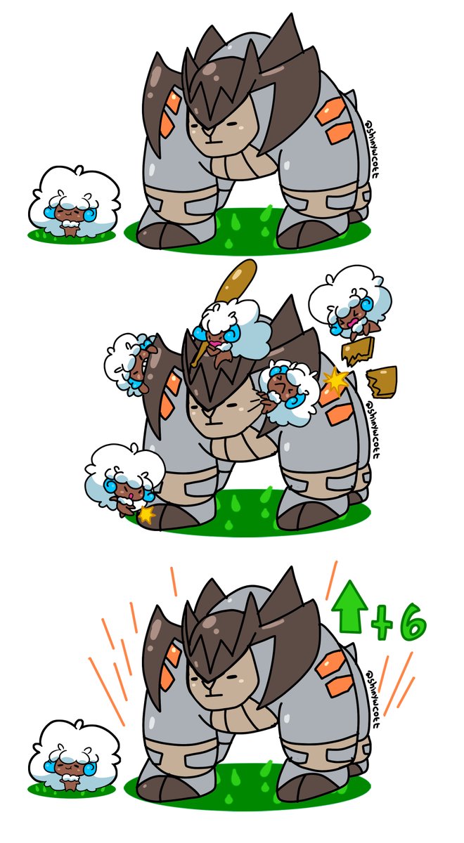 ✧｡(ˊ꒳ˋ )✧*｡
✧｡(╯’□’)╯︵ ┻━┻
✧｡(ˊ꒳ˋ )✧*｡

#Pokemon #terrakion #whimsicott