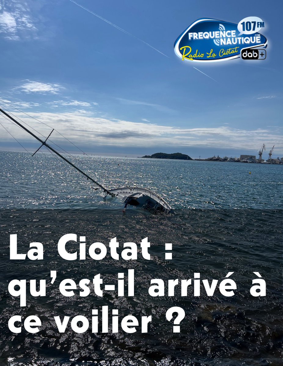 L’épave attire la curiosité…
La Ciotat :  qu’est-il arrivé à ce voilier ?
👉 frequencenautique.com/article/2265-l…