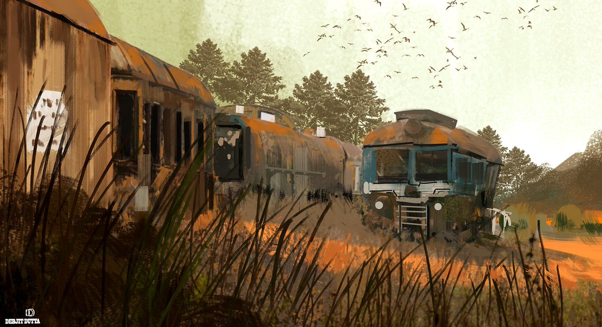 Sunset 
Painting study