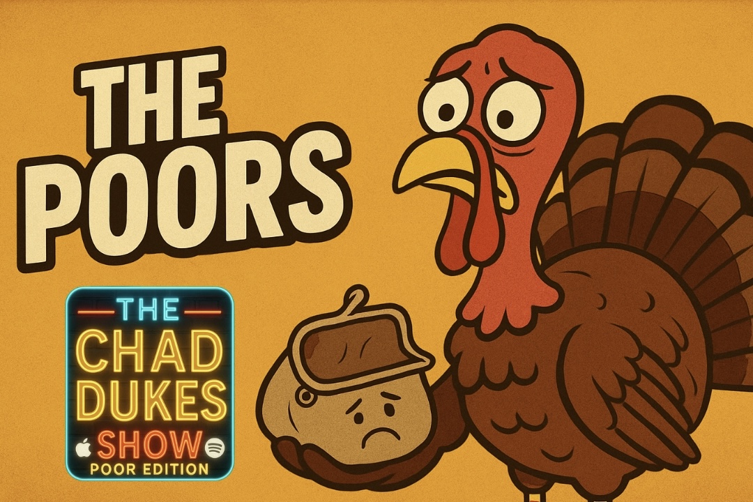 There is a brand new episode The Poors available wherever you find your podcasts. A nice sampler platter of what's going on with the show. Grab a potato skin and dig in!H/T <a href="/joeazer/">Joe Azer</a> <a href="/jimjester/">Jim Daddy</a> <a href="/joshsroka/">Josh Sroka</a>

Spotify: tinyurl.com/CDSpoors
iTunes: tinyurl.com/PoorsiTunes