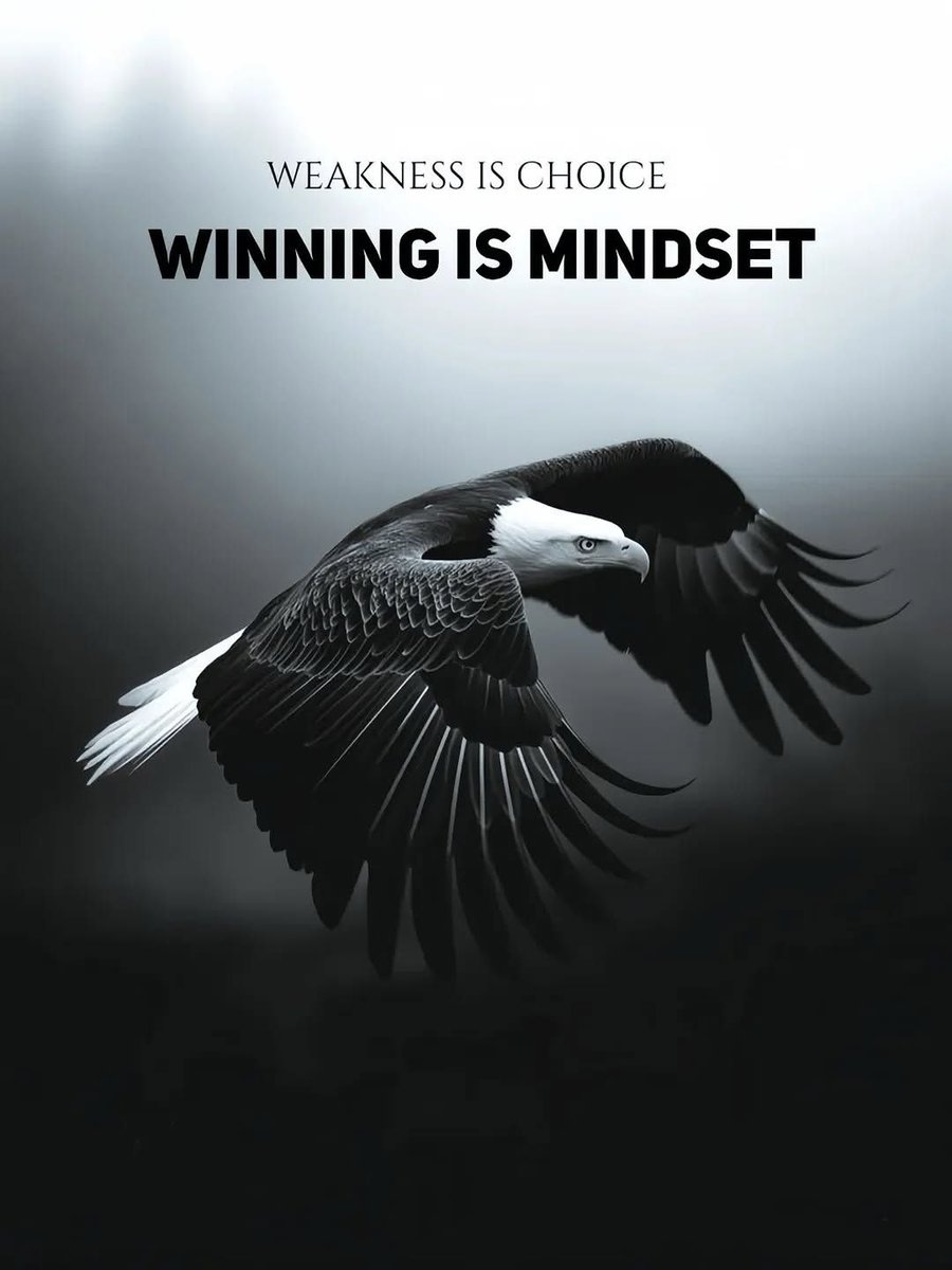 xmagicthoughts's tweet image. Weakness is choice winning is mindset.