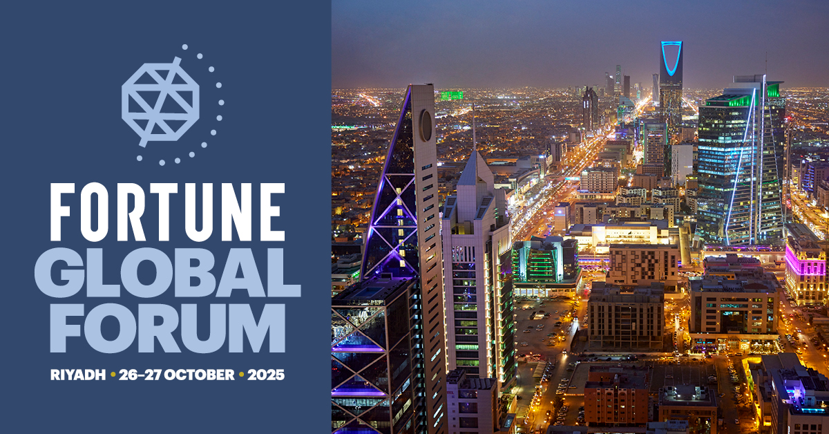 We're officially one month away from the 2025 #FortuneGlobalForum in Riyadh, Saudi Arabia🎉 

We'll hear from: 
➡️ <a href="/Delta/">Delta</a> CEO Ed Bastian 
➡️<a href="/Qualcomm/">Qualcomm</a> CEO <a href="/cristianoamon/">Cristiano R. Amon</a>
➡️ Bridgewater Associates founder <a href="/RayDalio/">Ray Dalio</a>
➡️ <a href="/NYSE/">NYSE 🏛</a> President <a href="/lynnmartin/">Lynn Martin</a>
...and many more!  

🔗 Learn more
