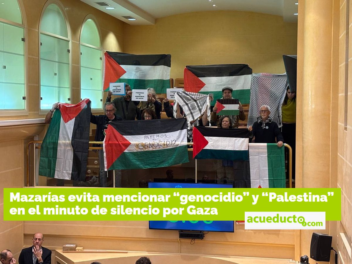 La equidistancia del alcalde es vergonzosa. Exigimos una condena expresa del genocidio en Gaza por parte del ayuntamiento 

acueducto2.com/mazarias-evita…