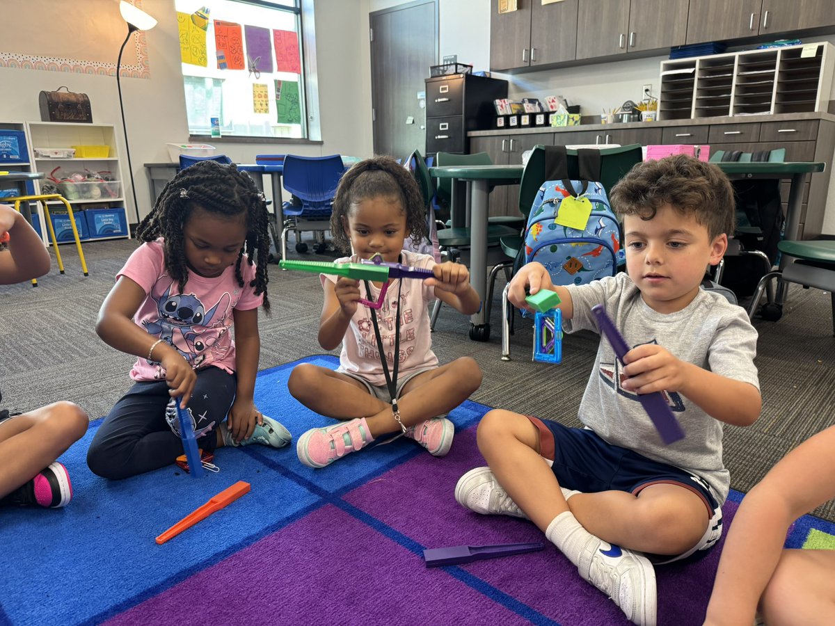We are learning about magnets this week in kindergarten! We loved exploring with them and learning how they attract and repel! #ncestrong <a href="/melissaisd/">Melissa ISD</a>