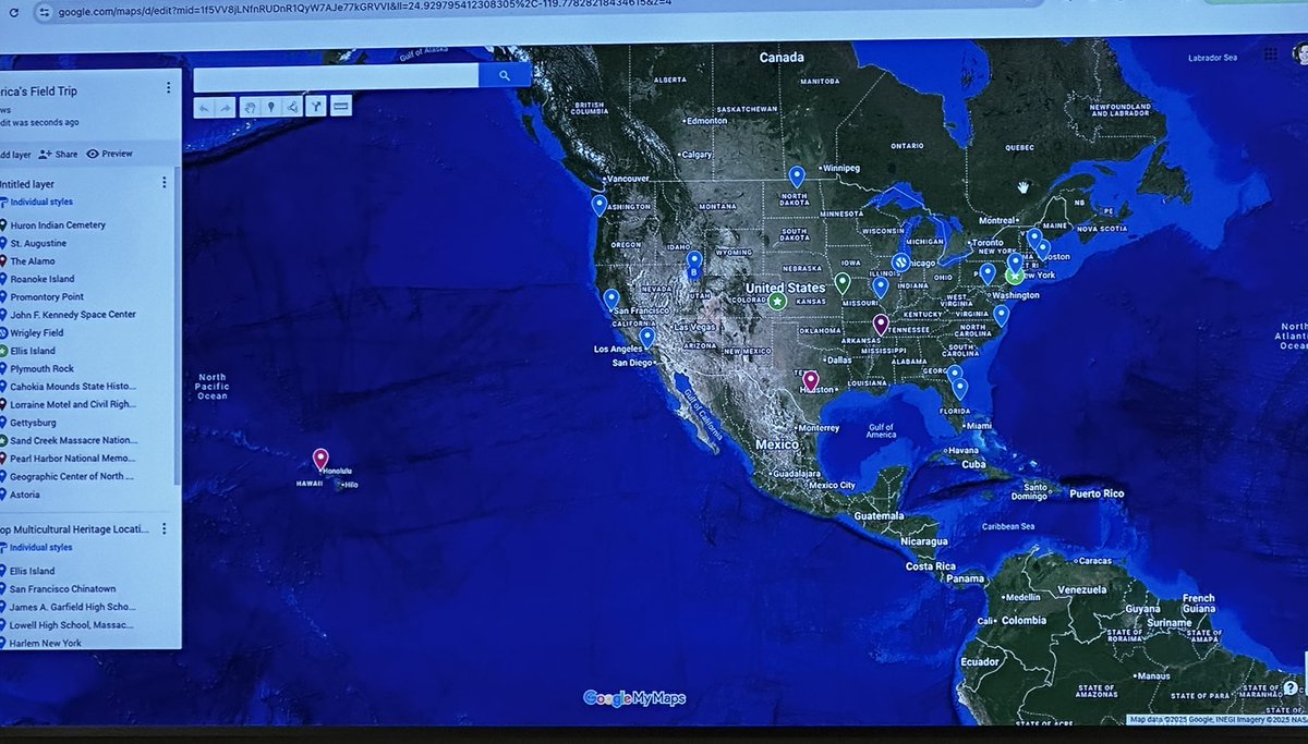 America’s #250th Field Trip using Google MyMaps with <a href="/AmyWalkerKS/">Amy Walker</a>
What would be on your America 250th Field Trip? #KSHGSS <a href="/NHTOYMc/">Nathan McAlister</a>