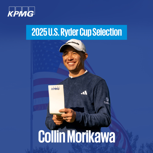 sterlingquality's tweet photo. KPMG ambassador Collin Morikawa is making his third consecutive appearance for the U.S. team this week at the 2025 Ryder Cup in New York. Can't wait to watch - good luck, Collin! #TeamKPMG https://t.co/SUhQoUeNr2