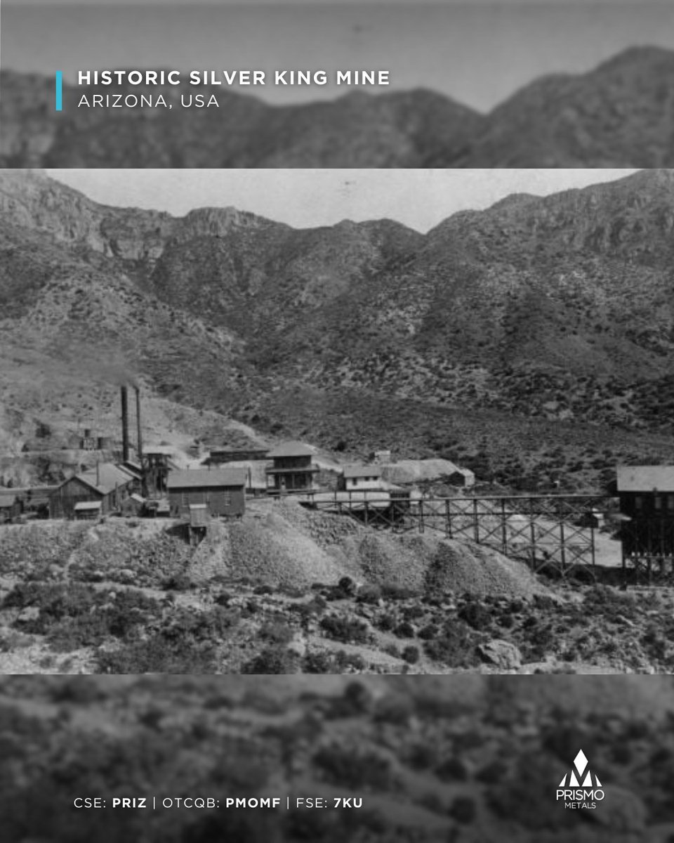 We've optioned a piece of Arizona's mining history. The Silver King mine, discovered in 1875, produced nearly 6 million oz of #silver. Small-scale work in the 90s hit up to 644 oz/t silver. A historic asset with remaining potential! 

$PRIZ #SilverKing #MiningHistory #Arizona