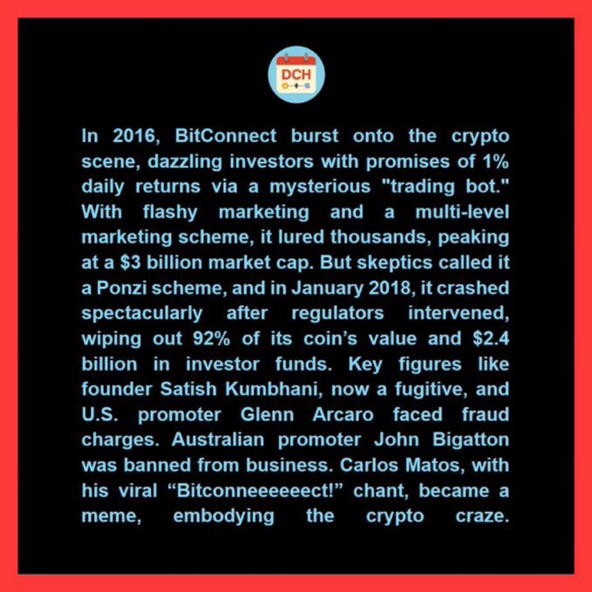 SethieWill's tweet image. BitConnect: Crypto’s Most Famous Scam

#BitConnect #Crypto #celsiusscam