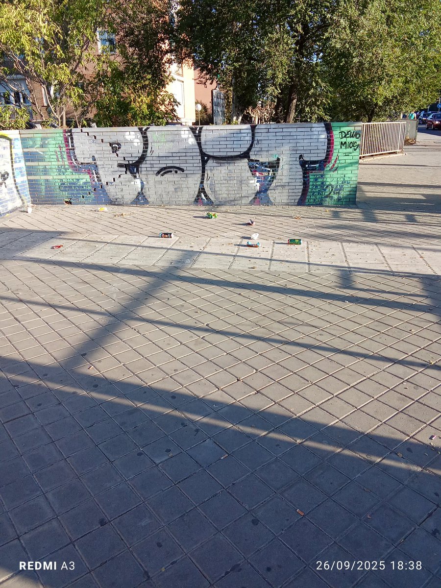 Buenas tardes <a href="/Lineamadrid/">Línea Madrid</a> así tenemos las papeleras en el metro de colonia Jardín.Agradecemos aviso.
Un saludo