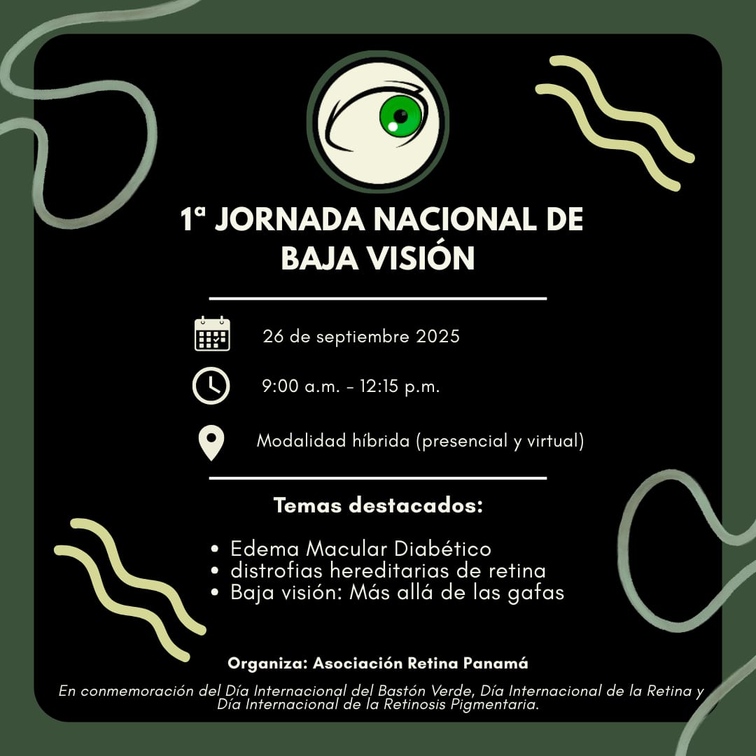 Retina Iberoamércia comparte: 1ª Jornada Nacional de Baja Visión – Panamá

aliber.org/web/2025/09/26…