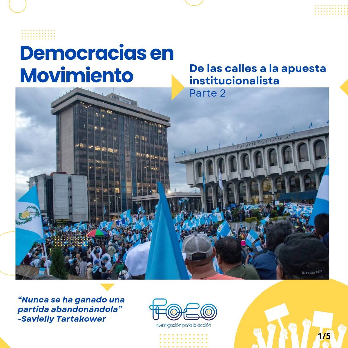 Democracias en Movimiento | De las calles a la apuesta institucionalista (parte 2) ♟️

focoguatemala.org/2025/09/10/dem…

¿Cómo se explica la inesperada victoria de Bernardo Arévalo y el Movimiento Semilla?
#Guatemala #Elecciones #DemocraciesUnderAttack #DemocraciasBajoAtaque #Democracia