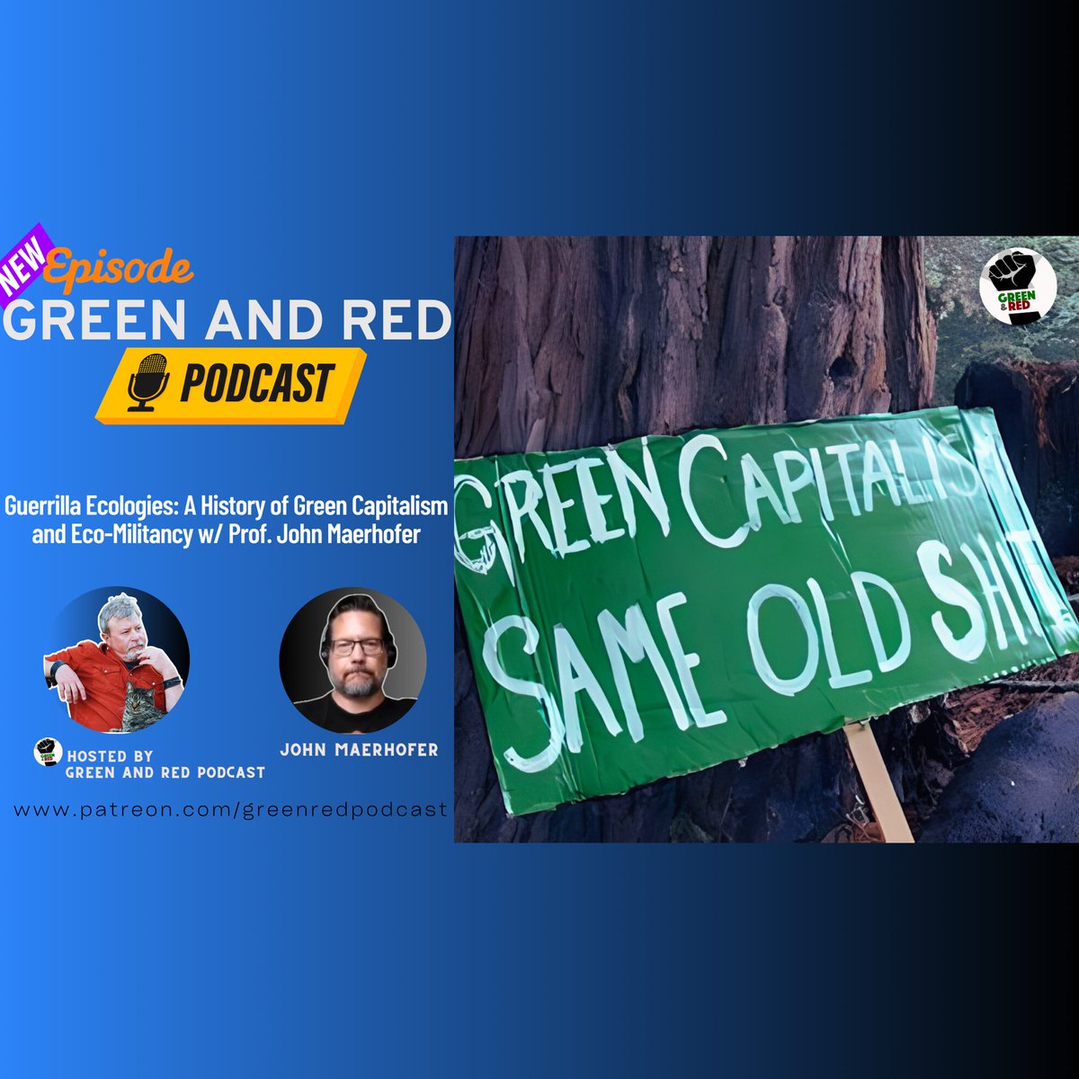 ~NEW EPISODE~ 

Guerrilla Ecologies, Capital’s Attack on Nature &amp; Eco-Miltancy!

We talk w/ Prof. <a href="/JMaerhofer49168/">JM</a> about green capitalism, liberal co-optation of the environmental movement, &amp; militant eco-movements in the U.S. and around the world. 

🎙️: bit.ly/3KjS6l3