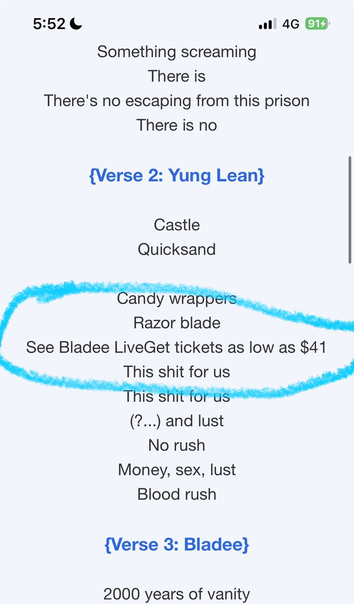 Bro there is no way thats part of the song