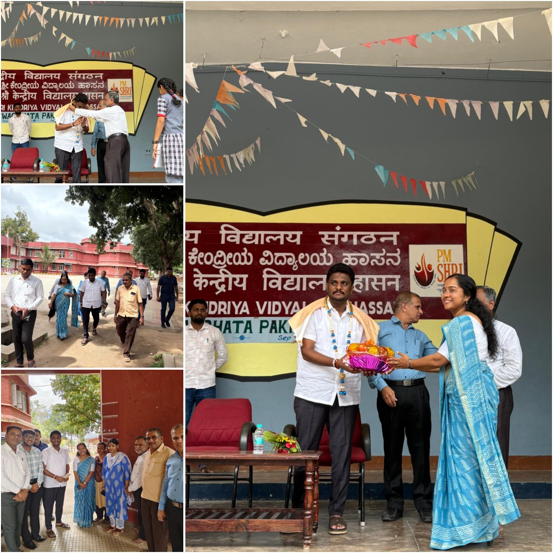 KVHASSAN3's tweet image. 📚 GUIDING THE FUTURE 📚

MP Sir Shreyas Patel Hassan offered motivation and support for PM Shri KV&apos;s growth! 🏫✨

Encouragement + Infrastructure = Progress 🙌

🚀 Towards a Better Tomorrow ❤️ Students First, School Always

#PMShriKV #EducationalDevelopment