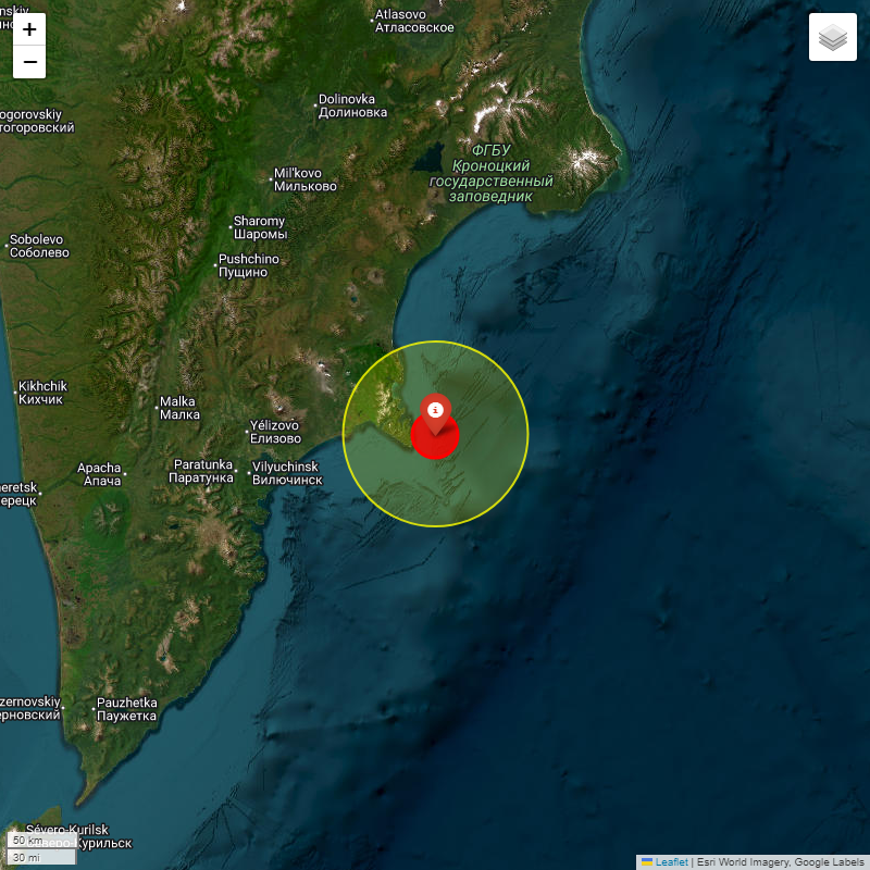 Billy_EQ's tweet image. #IIGEA #SIMMSA #SISMO #EARTHQUAKE
MAGNITUDE: 5.2Mw
#NEAR #EAST #COAST #KAMCHATKA
2025-09-26, 19:29:18.31 UTC
LAT: 53.169° LON: 160.285°
DEPTH: -10.0km
iigea.org/monitor