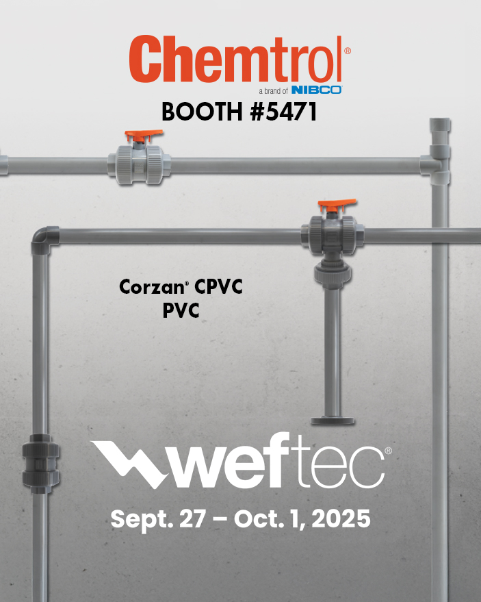 nibcoinc's tweet image. #WEFTEC25 is almost here. Make sure to stop by booth #5471 too see why our Chemtrol branded products are your solution for industrial flow control. Industrial environments are tough and NIBCO and Chemtrol brands deliver reliability.