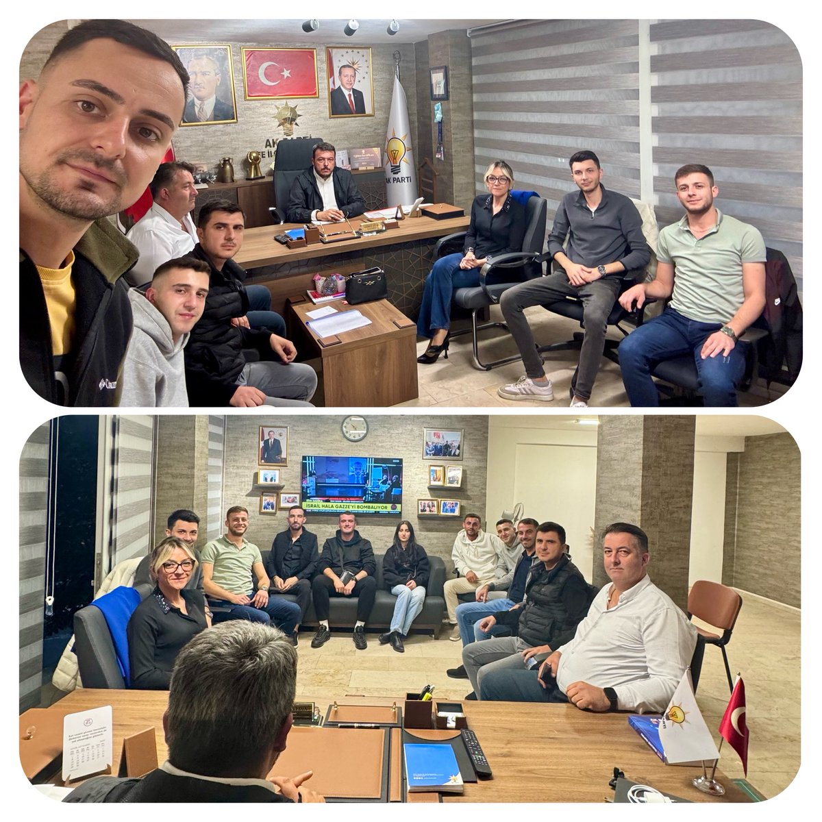 Ak Parti Vize Gençlik Kolları İlçe Yönetim Kurulu Haftalık Toplantısında genç kardeşlerimiz ile bir araya gelerek çalışmaları hakkında istişarelerde bulunduk.