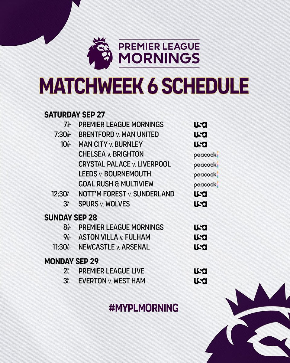 ChathamButler's tweet image. Doors open at 7:30am tomorrow for a long day of sportsing! Breakfast and #Brentford v #ManUnited kicks off at 7:30 followed by a full day of #PremierLeague matches! We’ll also have the #RyderCup and all your college football needs covered!