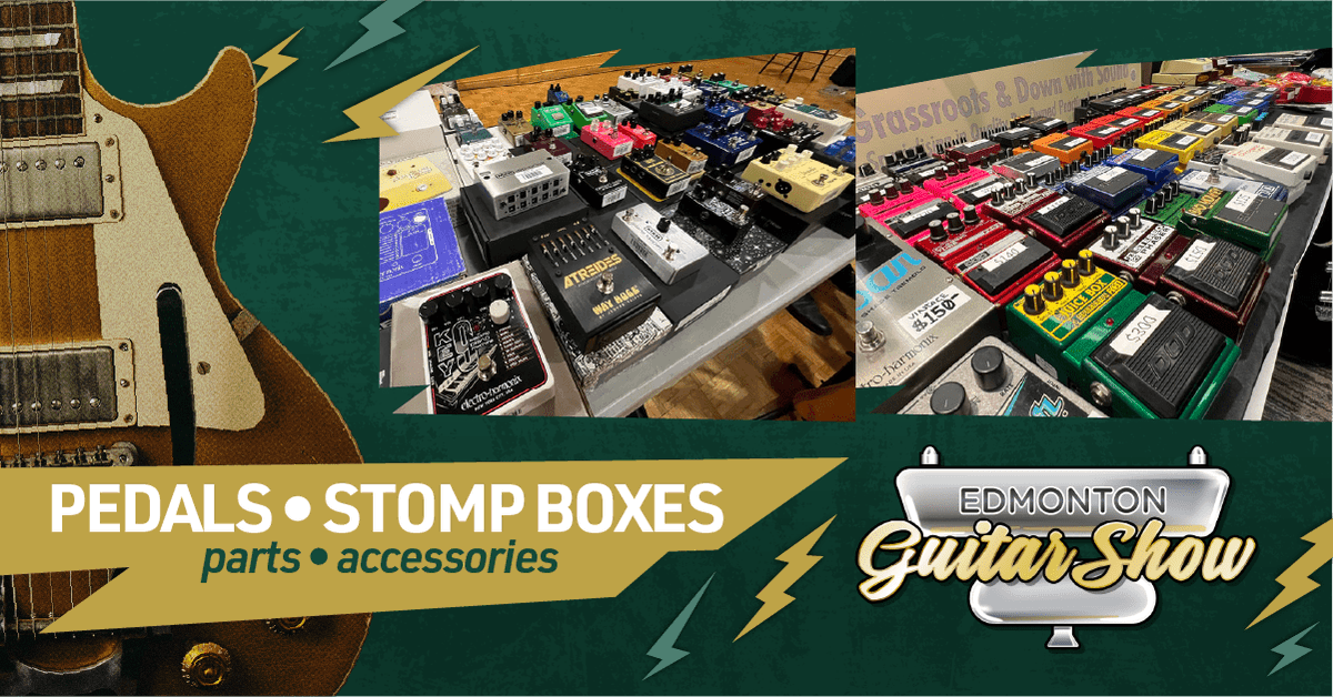 EdmGuitarShow's tweet photo. The Edmonton Guitar Show is this Sunday, Sept 28th at the Italian Cultural Centre! The show floor is gonna be jam-packed with tone with effects from GB Music &amp; Sound, Guitar Brando, Van Fehr Customs, and so much more!

Come on down. $10 gets you in. Everything starts at 10:00 AM. https://t.co/2XTneri3J8