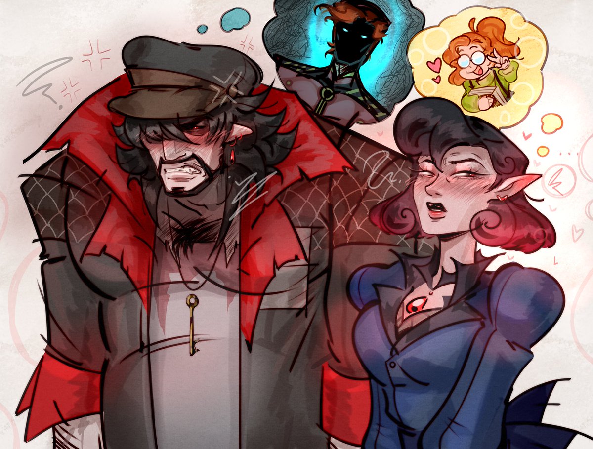 Chosentragedy's tweet image. Vampires and their emotional support gingers.

#Deadlock #Driftdoor #Minapaige