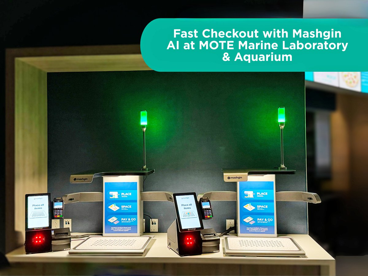 🐬#WeekendVibes in Sarasota!✨

<a href="/MoteMarineLab/">Mote Marine Laboratory & Aquarium</a> reopens this Sunday with 3 new #Mashgin kiosks at SEA – Bite Café. 

Grab a bite in seconds and dive back into the marine life. 🌊

#AI #TechInnovation #Florida