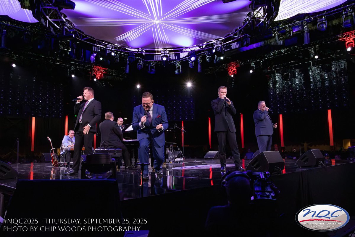 NQConline's tweet image. Thursday Night photo recap! Featured: The Kingsmen and Brian Free and Assurance. #nqc2025 #gospelmusic