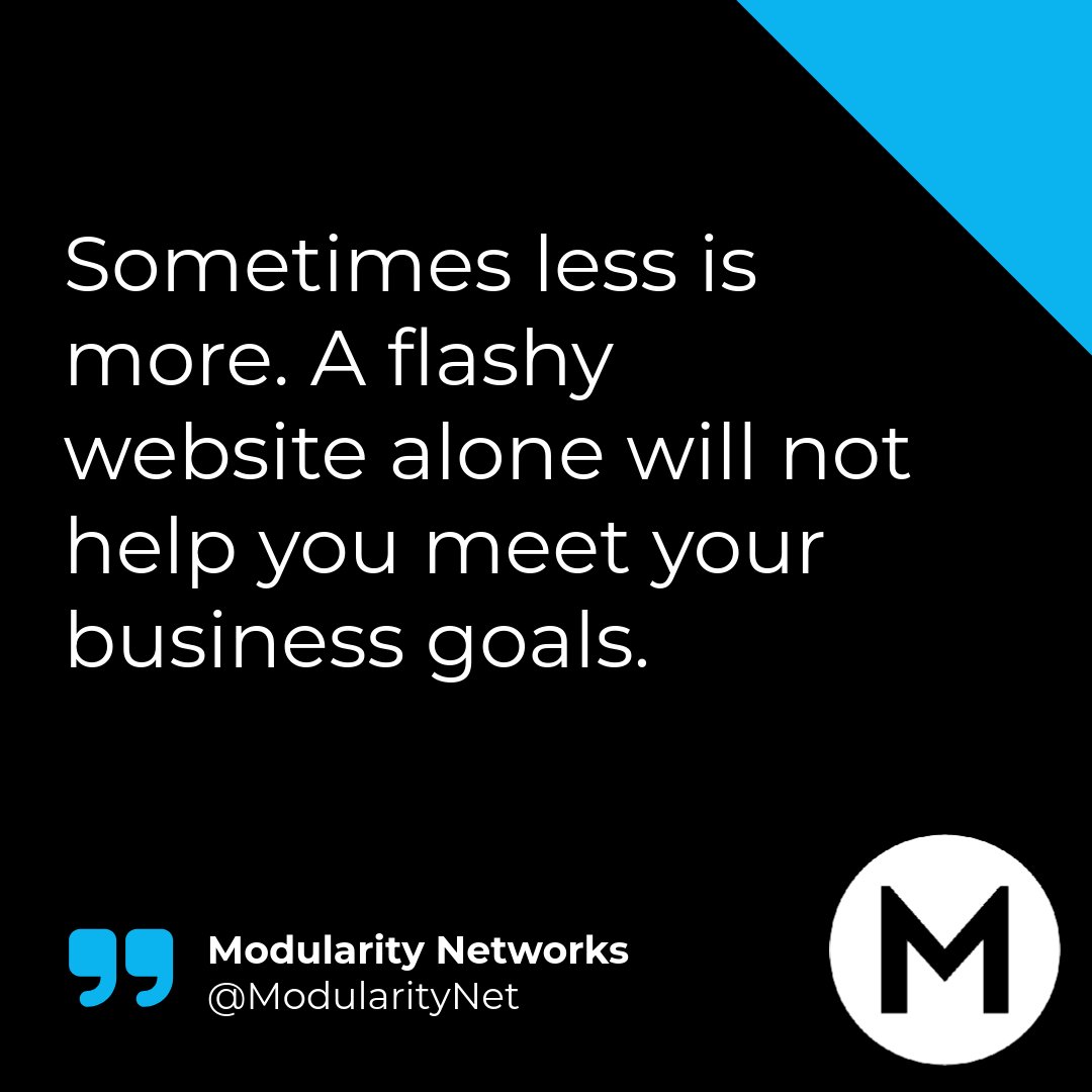 ModularityNet's tweet image. Less flashy, more focused. Your website should drive results, not just look good.
Ready to grow? Visit modularitynet.com and let’s build your success!