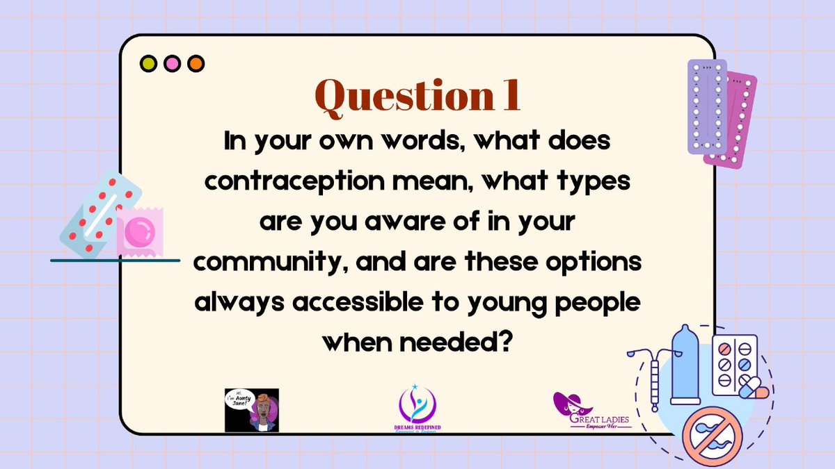 In your own words, what does contraception mean, what types are you aware of in your community, and are these options always accessible to young people when needed?
#Achoiceforall
#WorldContraceptionDay2025
<a href="/GreatladiesCBO/">Great Ladies Cbo</a> <a href="/TICAH_KE/">TICAH_KE</a> <a href="/FemnetProg/">FEMNET</a>
