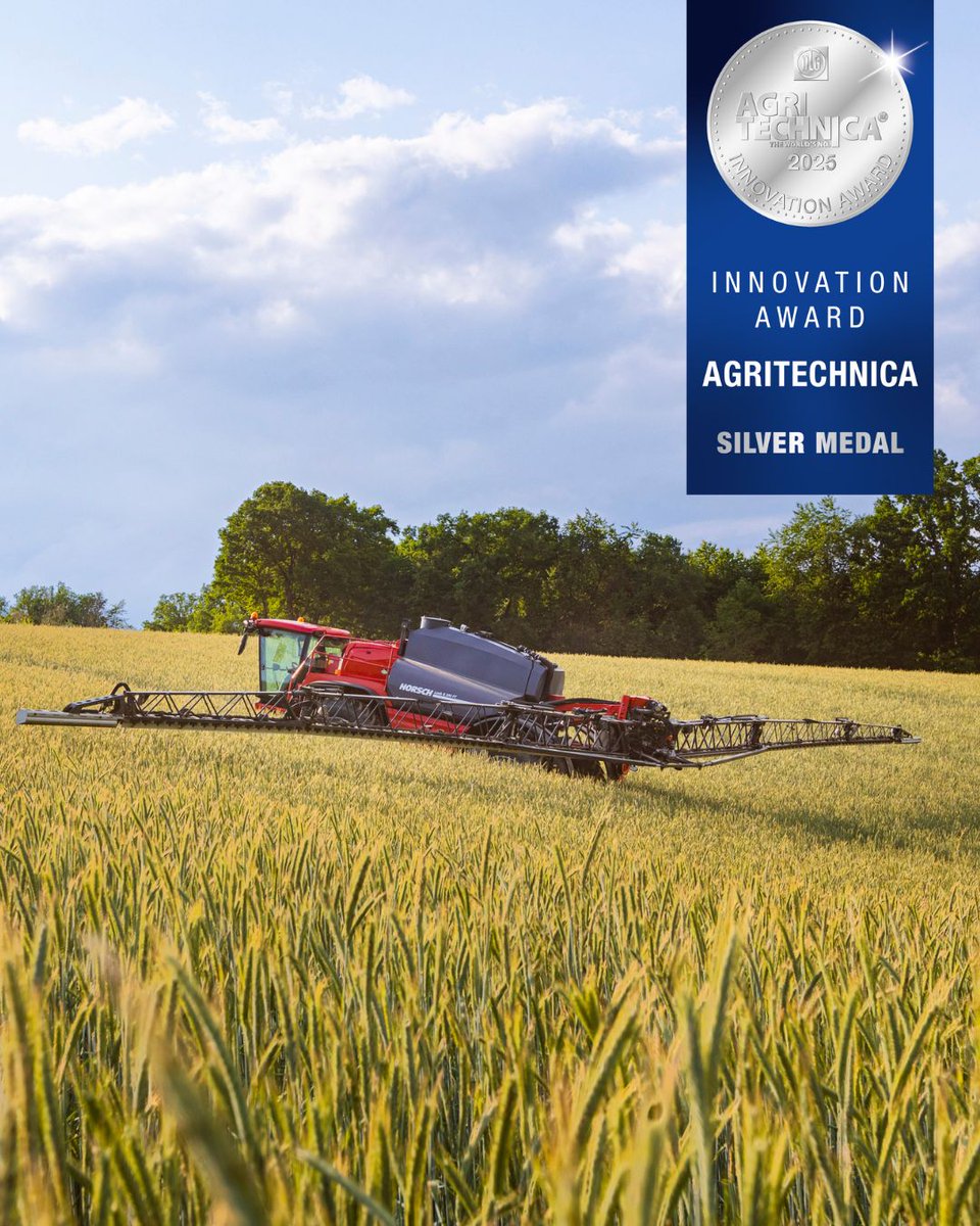 #agritechnica2025 

Our new ▶proactive BoomControl◀ will soon be awarded the Innovation Award in silver! 

‘Proactive’ 👉️ 3D radar sensors detect the distance to soil, population surface, leaves, gaps, etc. in the surrounding area. Thus, the new BoomControl can react early.