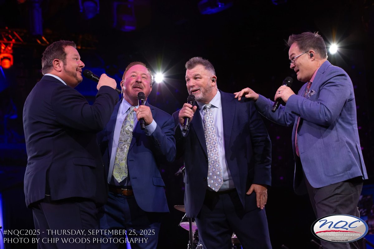 NQConline's tweet image. Thursday Night photo recap! Featured: Triumphant, The Guardians, Joseph Habedank, Dixie Echoes. #nqc2025 #gospelmusic