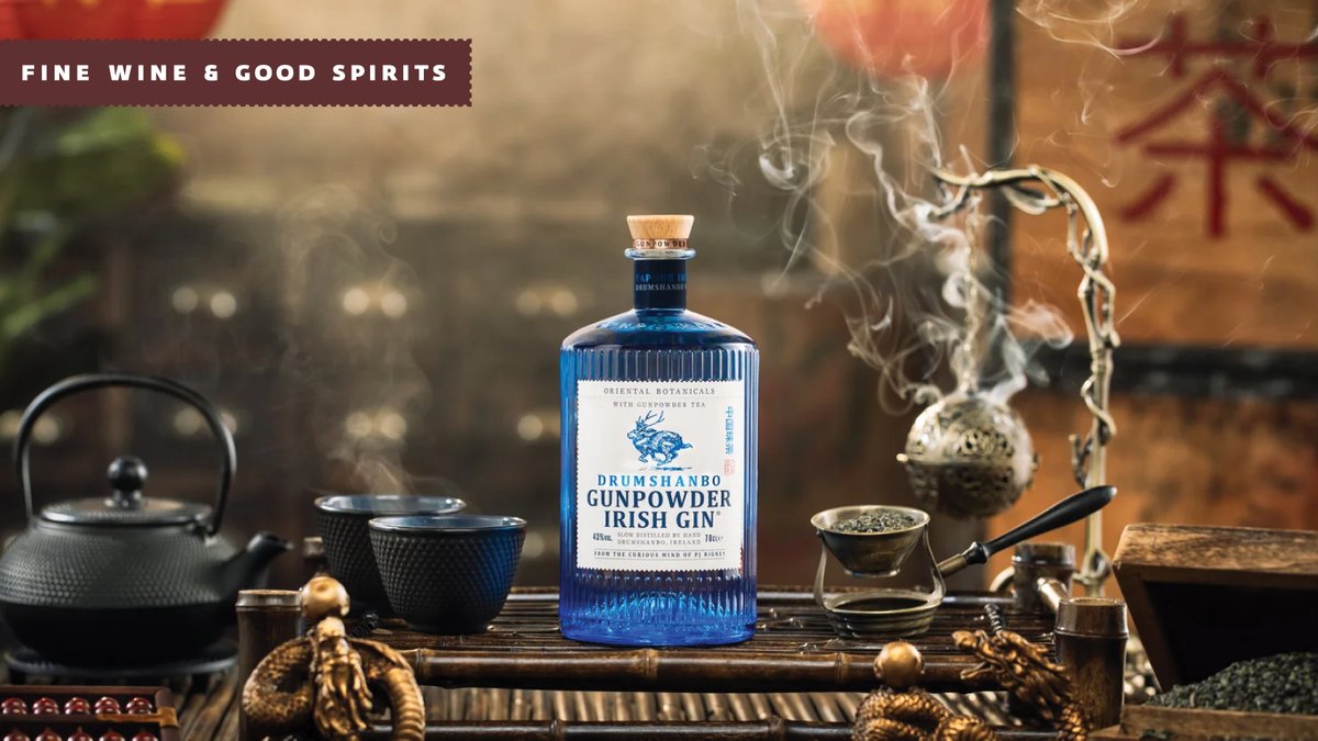 Drumshanbo Gunpowder Gin is slow-distilled by hand in medieval copper pot stills. Infused with botanicals and gun powder tea, this gin is perfect in a gin and tonic! 
ow.ly/qjCK50X2ZAx