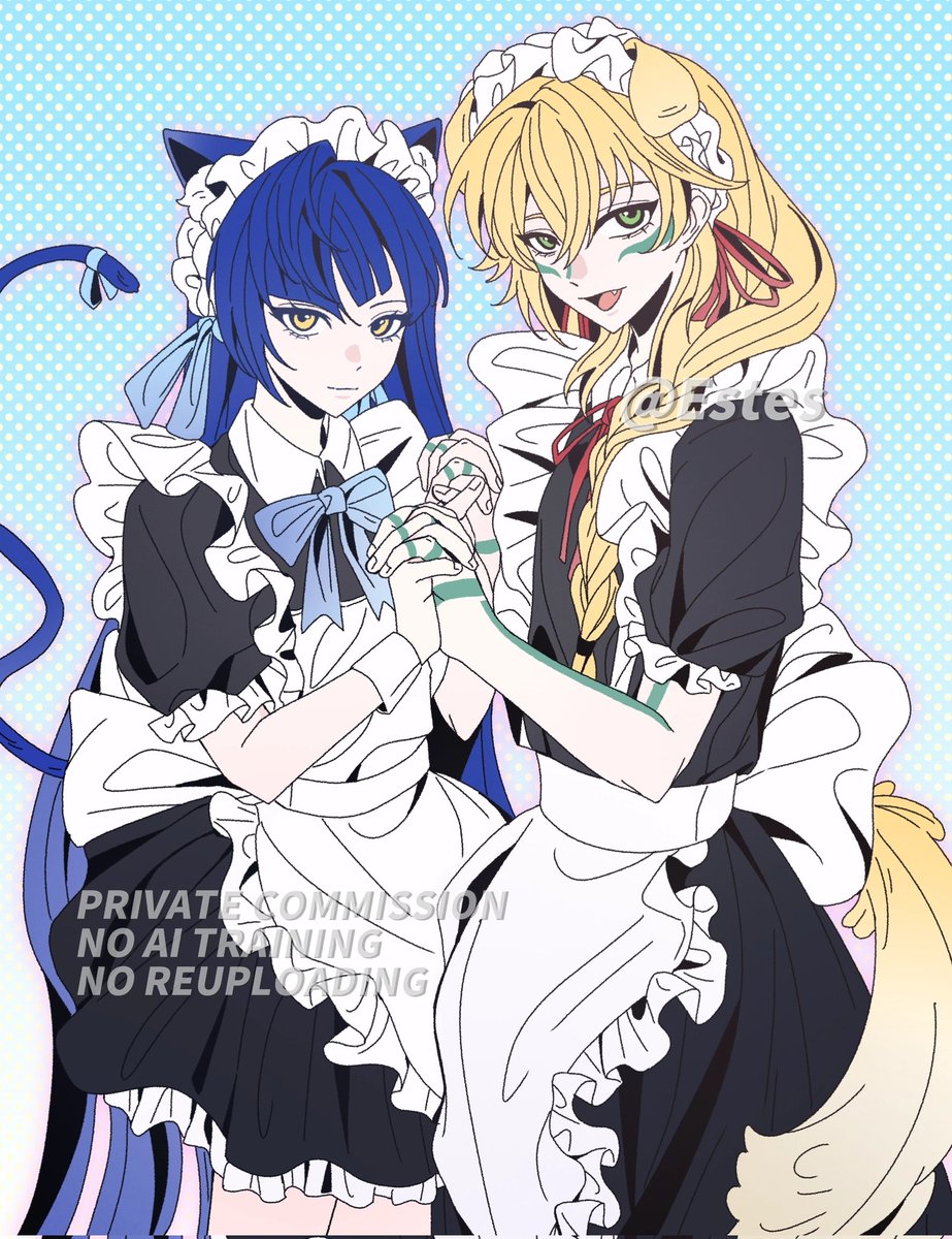 #フィン主
小猫🐱和小狗🐶女仆💛💙
（COMMISSION