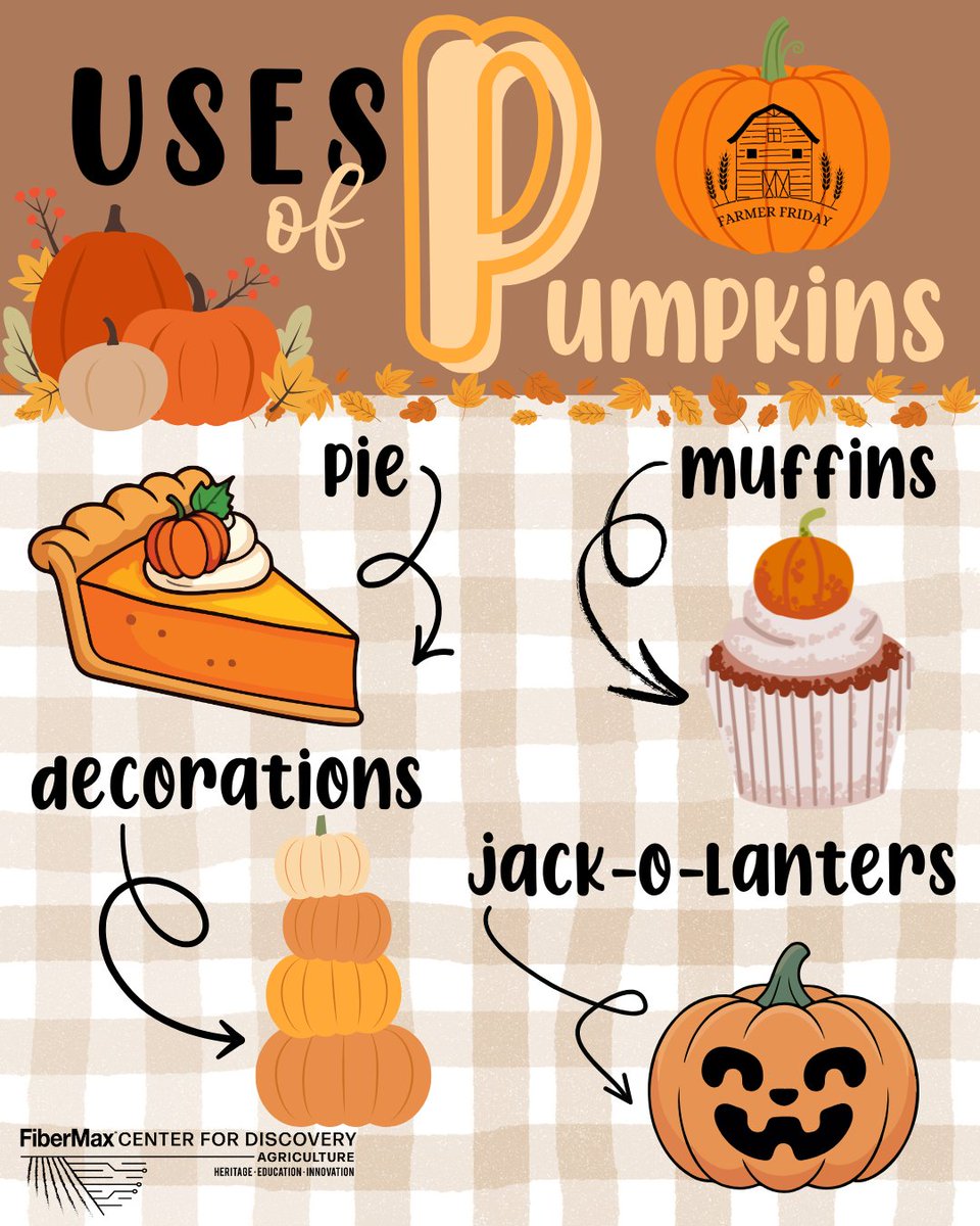 FiberMaxCenter's tweet image. Happy #FarmerFriday everyone! 
With cooler weather on the horizon, pumpkins are once again starting to make their appearance; which means we're looking into their different uses! Try out this pumpkin pie recipe and let us know how it turns out in to comments! #pumpkin #FCFD #ag