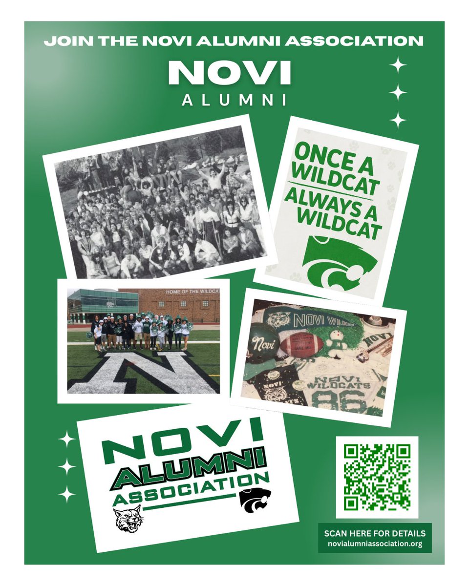 Today is homecoming! We are excited 2 welcome our Novi alumni back. We are just as excited to announce the newly formed Novi Alumni Association. If you are Novi Alumni, join the org today! Connect w/ former classmates &amp; stay up to date w/ Novi Events.  #NEF #novialumni