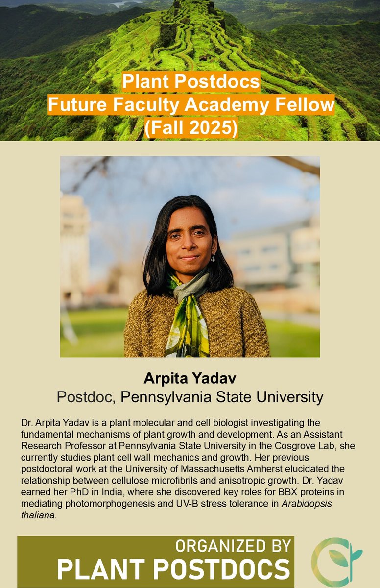 Dr. Arpita Yadav is a plant molecular and cell biologist investigating the fundamental mechanisms of plant growth and development. <a href="/arpita_yadav_/">Arpita Yadav</a>  <a href="/arpitayadav/">arpitayadav</a>.bsky.social
