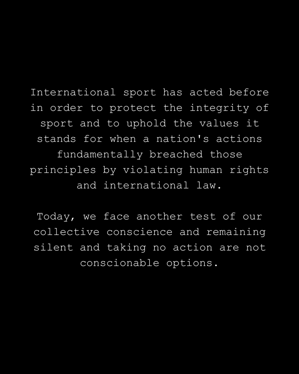 Athletes 4 Peace call upon UEFA to immediately suspend Israel from all competitions until it complies with international law and ends its killing of civilians and the widespread starvation.
athletes4peace.org